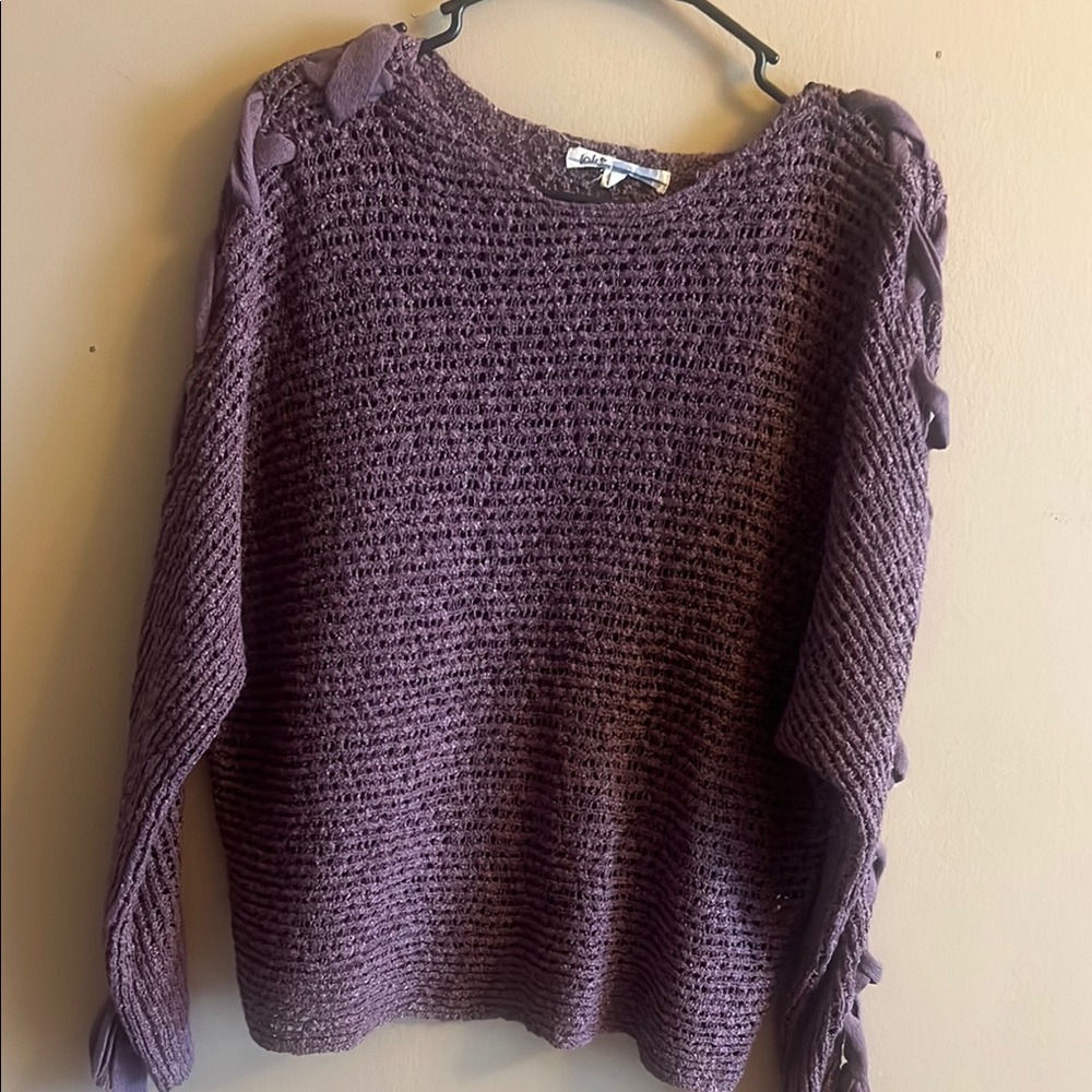 Jolt Women's Lavender Knit Sweater